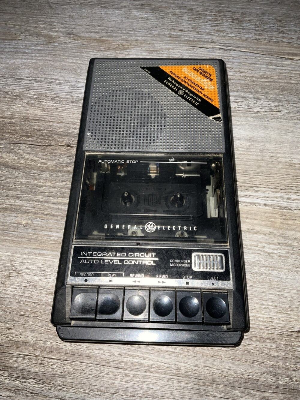 Vintage GE General Electric 3-5015C Cassette Tape Player/Recorder